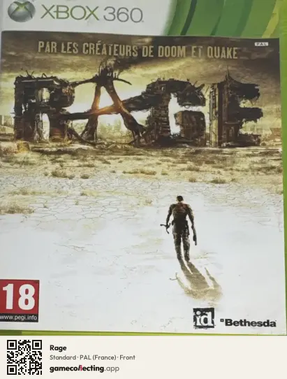 Rage Xbox 360, France box front