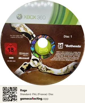 Rage Xbox 360, PAL disc