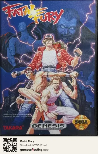 Fatal Fury Sega Mega Drive / Genesis, NTSC box front