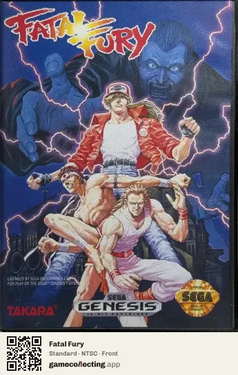 Fatal Fury Sega Mega Drive / Genesis, NTSC box front