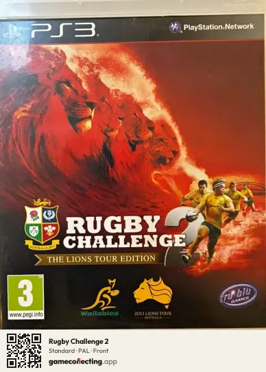 Rugby Challenge 2 PlayStation 3, PAL box front