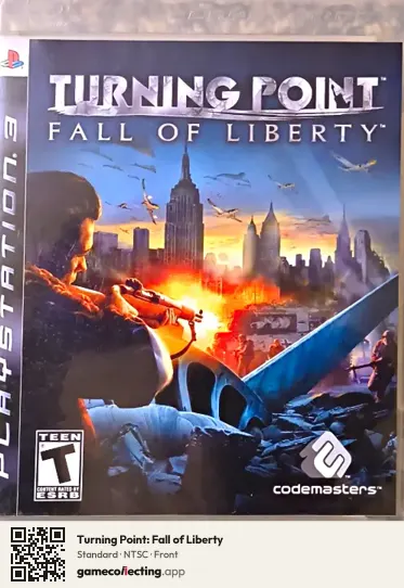 Turning Point: Fall of Liberty PlayStation 3, NTSC box front