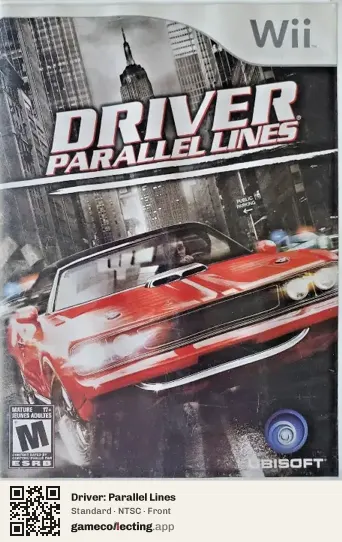 Driver: Parallel Lines Nintendo Wii, NTSC box front
