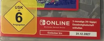 Splatoon 3, the USK square on its front