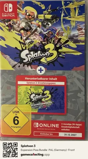 Splatoon 3 Nintendo Switch, Germany box front