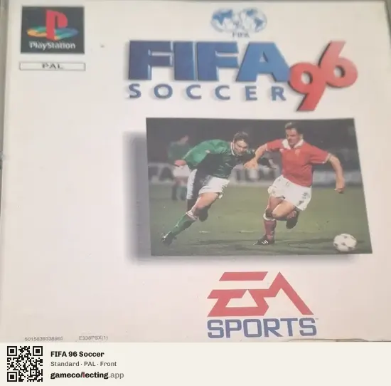 FIFA 96 Soccer PlayStation, PAL box front