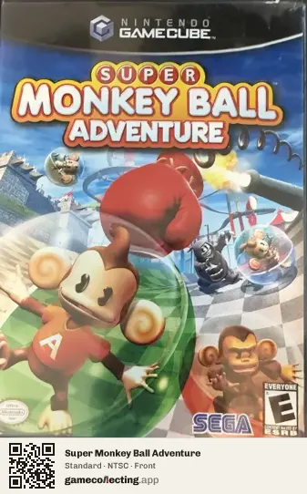 Super Monkey Ball Adventure Nintendo GameCube, NTSC box front