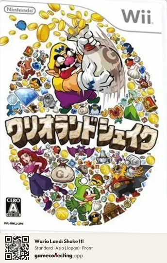 Wario Land: Shake It! Nintendo Wii, Asia box front