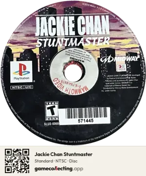 Jackie Chan Stuntmaster PlayStation, NTSC disc