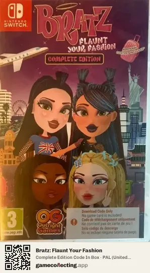 Bratz: Flaunt Your Fashion Nintendo Switch, United Kingdom box front