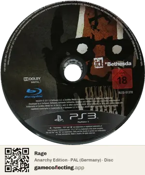 Rage PlayStation 3, PAL disc