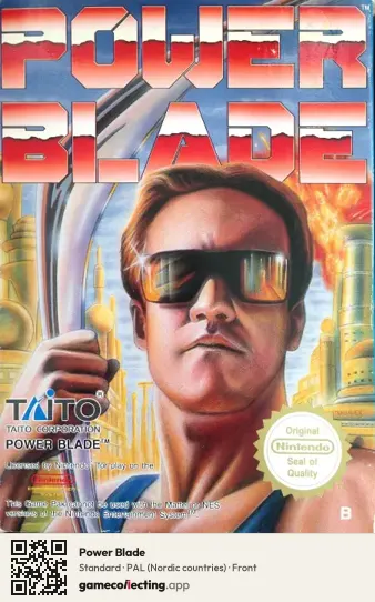 Power Blade Nintendo Entertainment System, Nordic countries box front