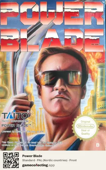 Power Blade Nintendo Entertainment System, Nordic countries box front