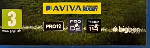 Rugby 15, the PEGI square on its front