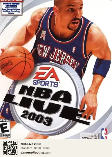 NBA Live 2003 PlayStation 2, NTSC box front