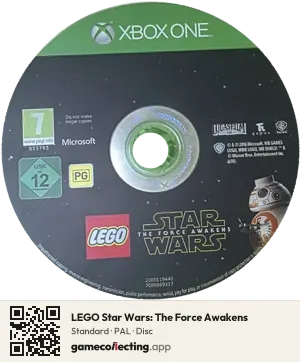 LEGO Star Wars: The Force Awakens Xbox One, PAL disc
