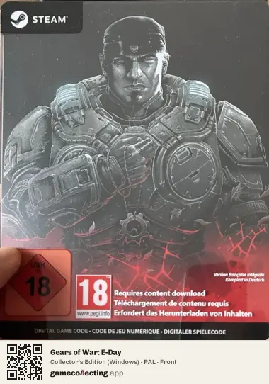 Gears of War: E-Day Computer, PAL box front