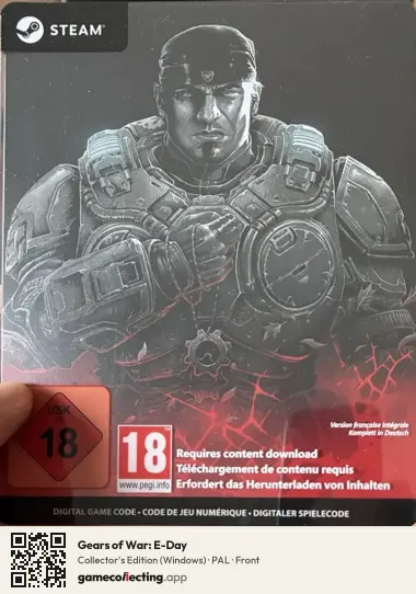 Gears of War: E-Day Computer, PAL box front