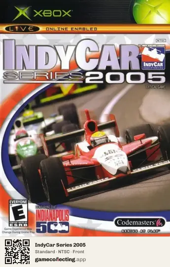IndyCar Series 2005 Xbox, NTSC box front