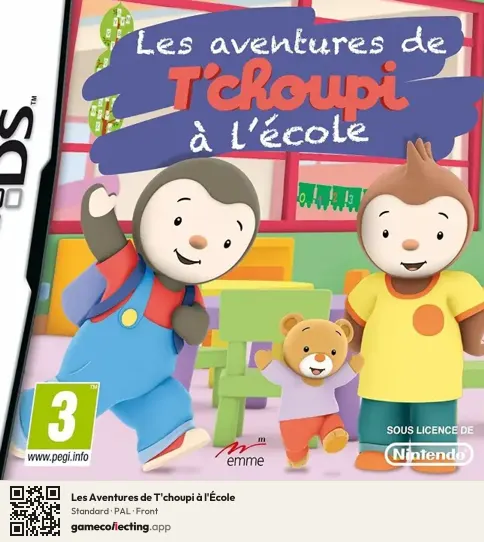 Les Aventures de T'choupi à l'École Nintendo DS, PAL box front