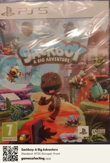 Sackboy: A Big Adventure PlayStation 5, Europe box front