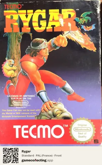 Rygar Nintendo Entertainment System, France box front