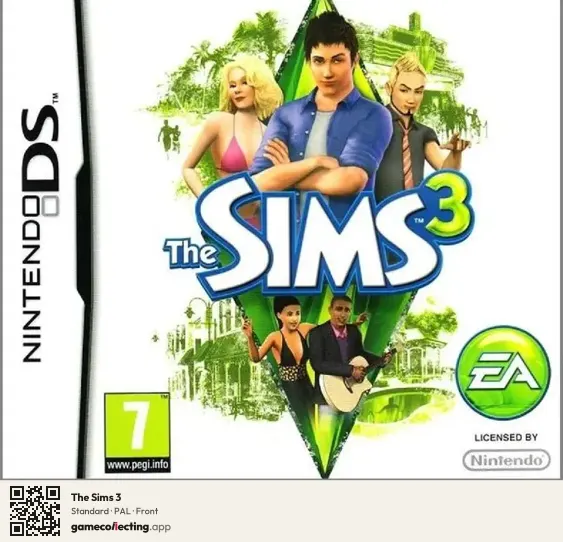 The Sims 3 Nintendo DS, PAL box front