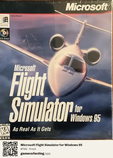Microsoft Flight Simulator for Windows 95 Computer, NTSC box front
