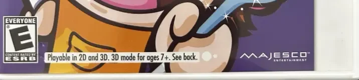Cooking Mama 4: Kitchen Magic, the ESRB box on its front