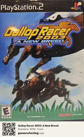 Gallop Racer 2003: A New Breed PlayStation 2, NTSC box front