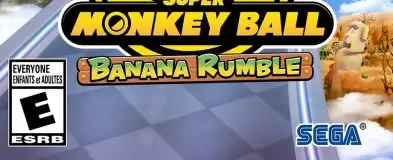 Super Monkey Ball Banana Rumble, the ESRB box on its front