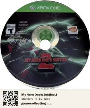 My Hero One's Justice 2 Xbox One, NTSC disc