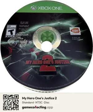 My Hero One's Justice 2 Xbox One, NTSC disc