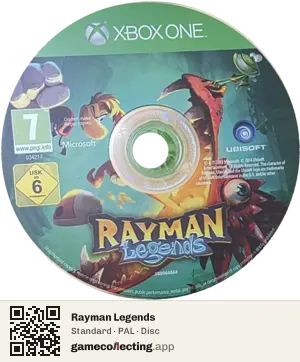 Rayman Legends Xbox One, PAL disc