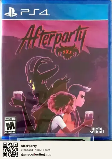 Afterparty PlayStation 4, NTSC box front