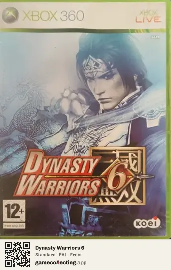 Dynasty Warriors 6 Xbox 360, PAL box front