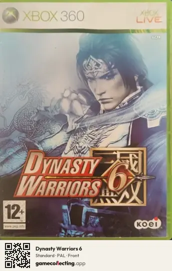 Dynasty Warriors 6 Xbox 360, PAL box front