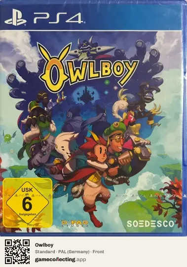 Owlboy PlayStation 4, Germany box front