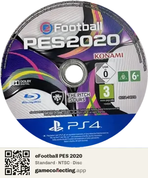 eFootball PES 2020 PlayStation 4, NTSC disc
