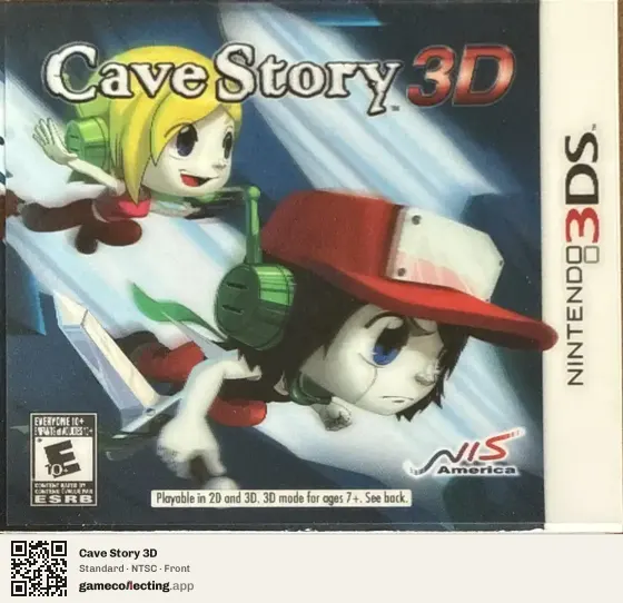 Cave Story 3D Nintendo 3DS, NTSC box front