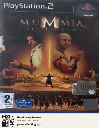 The Mummy Returns PlayStation 2, PAL box front