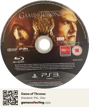 Game of Thrones PlayStation 3, PAL disc