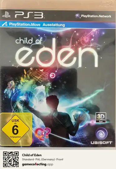 Child of Eden PlayStation 3, Germany box front