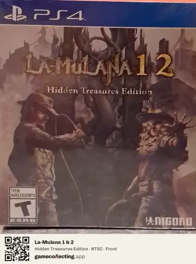 La-Mulana 1 & 2 PlayStation 4, NTSC box front