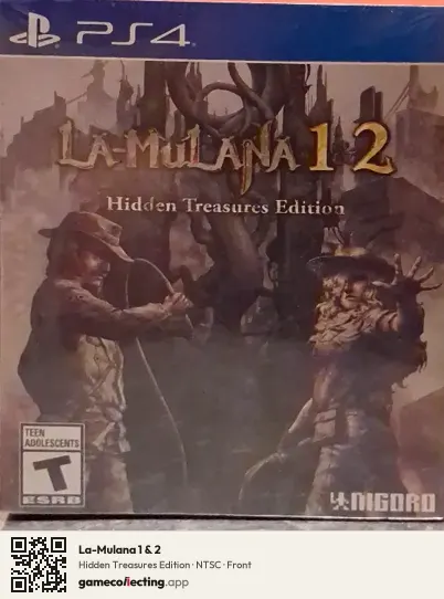 La-Mulana 1 & 2 PlayStation 4, NTSC box front