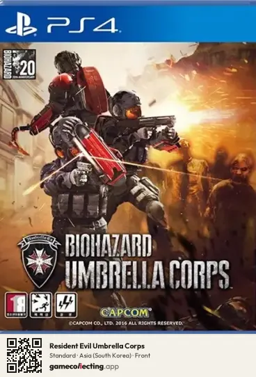 Resident Evil Umbrella Corps PlayStation 4, South Korea box front