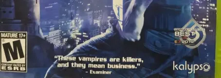 Dark, the ESRB box on its front