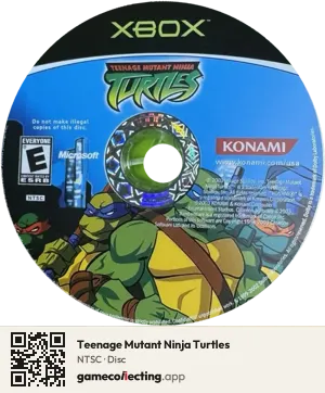Teenage Mutant Ninja Turtles Xbox, NTSC disc