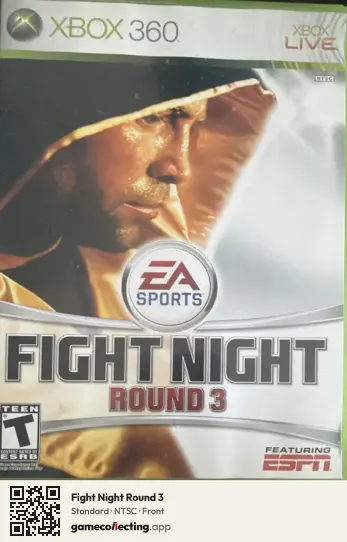 Fight Night Round 3 Xbox 360, NTSC box front