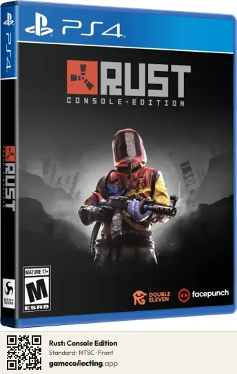 Rust: Console Edition PlayStation 4, NTSC box front